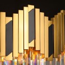 Ritz - ZigZag Gold Odeon Chandelier